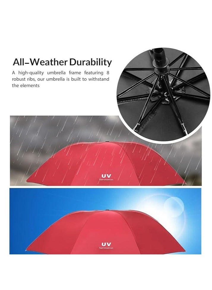 UV UV Foldable Umbrella for Winter, Summer and Sun Protection with UPF 50+, Automatic Open/Close Function – For Rainy Day, Summer  - Image 3