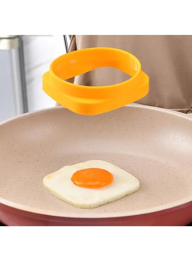 Deep Blue Silicone Non Stick Frying Pan Ring Handle Mold Reusable Heat Resistant Egg Cook Pancake Breakfast Ring - Image 5