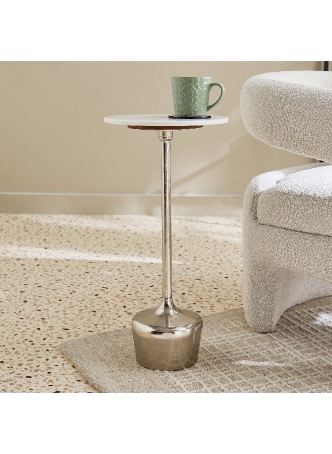 Home Box Alfred Genuine Marble Top Accent Table  - Image 1