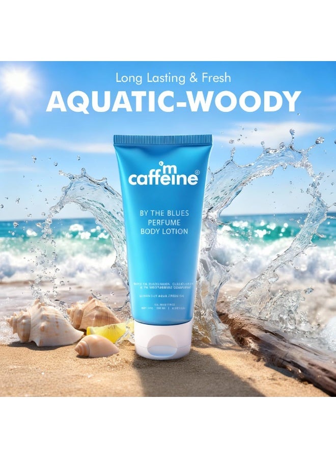إم كافيين لوشن الجسم المعطر من إم كافيين برائحة ذا بلوز 200 مل | يحتوي على 5% نياسيناميد وجلوتاثيون لتفتيح البشرة وإزالة التصبغات | عطر مائي خشبي | ترطيب يدوم 72 ساعة | لوشن كريمي للاستخدام اليومي في الشتاء للرجال والنساء - Image 2