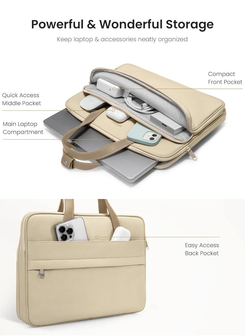 Tomtoc Versatile-A12 Laptop Shoulder Bag for 13.5-14 inch MacBook Pro M4/M3/M2/M1 Water-Resistant Eco-Friendly Laptop Accessory Sleeve Bag  - Image 4