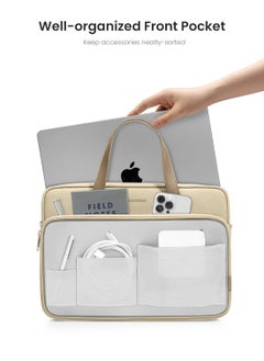 Tomtoc Versatile-A12 Laptop Shoulder Bag for 13.5-14 inch MacBook Pro M4/M3/M2/M1 Water-Resistant Eco-Friendly Laptop Accessory Sleeve Bag  - Image 3