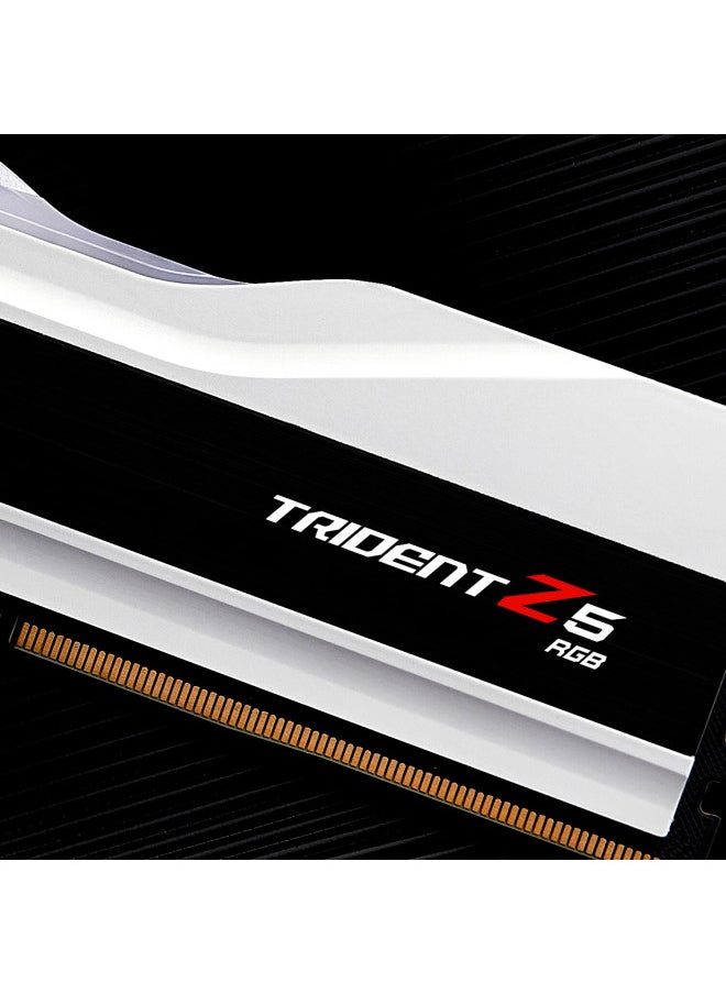 G.skill 32gb (16gx2) Ddr5 6400 Desktop Memory Module - Trident Z Rgb Light Bar (snow White)/intel Xmp/c32