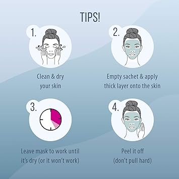 7th Heaven Stardust Heavenly Aquamarine PeelOff Coconut Clay Face Mask to Remove Blackheads Hydrate and Nourish for Ultra Clean Glowing Skin Ideal for Normal Combination and Dry Skin 10ml - Image 5