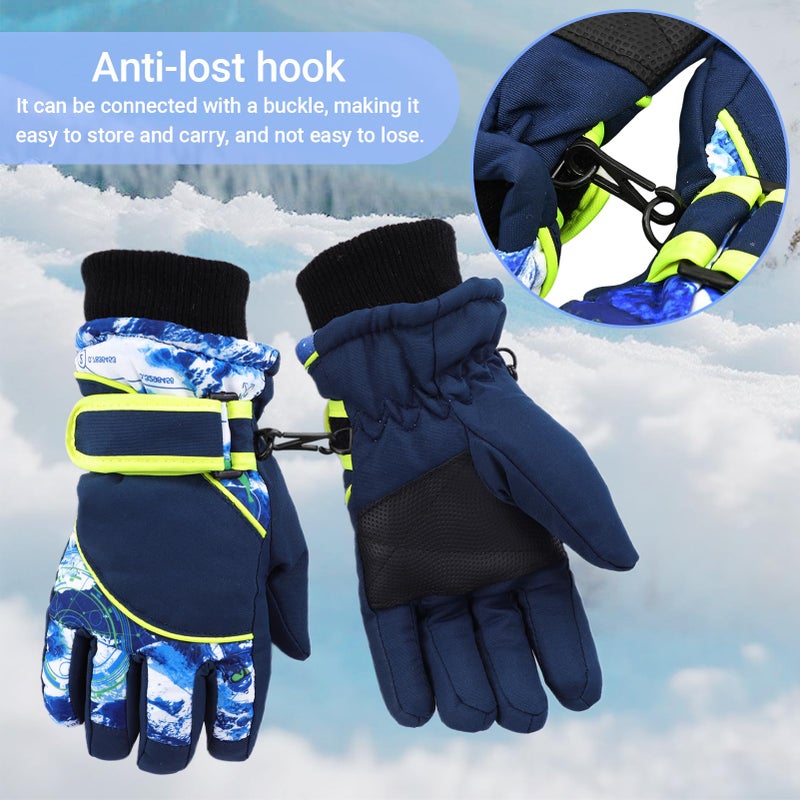 OVOY Colorful Winter Gloves for Kids Windproof Boys & Girls Snow Ski Gloves Warm Mittens for Children Outdoor - Image 4