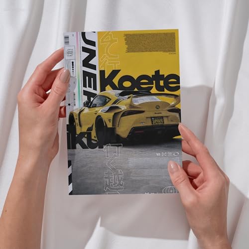 Posters Inc Paper A4 Super Cars Poster Pack of 6 - Room Decor Aesthetic Stuff, Wall Stickers For Home Decoration of Living Room, Bedroom & Office For Motor Sport Enthusiasts - With Glue Dots - Image 5