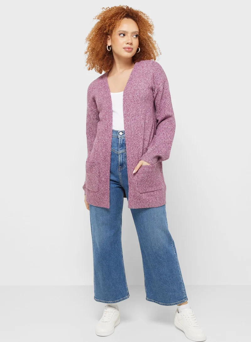 Jacqueline de Yong Pocket Detail Knitted Cardigan