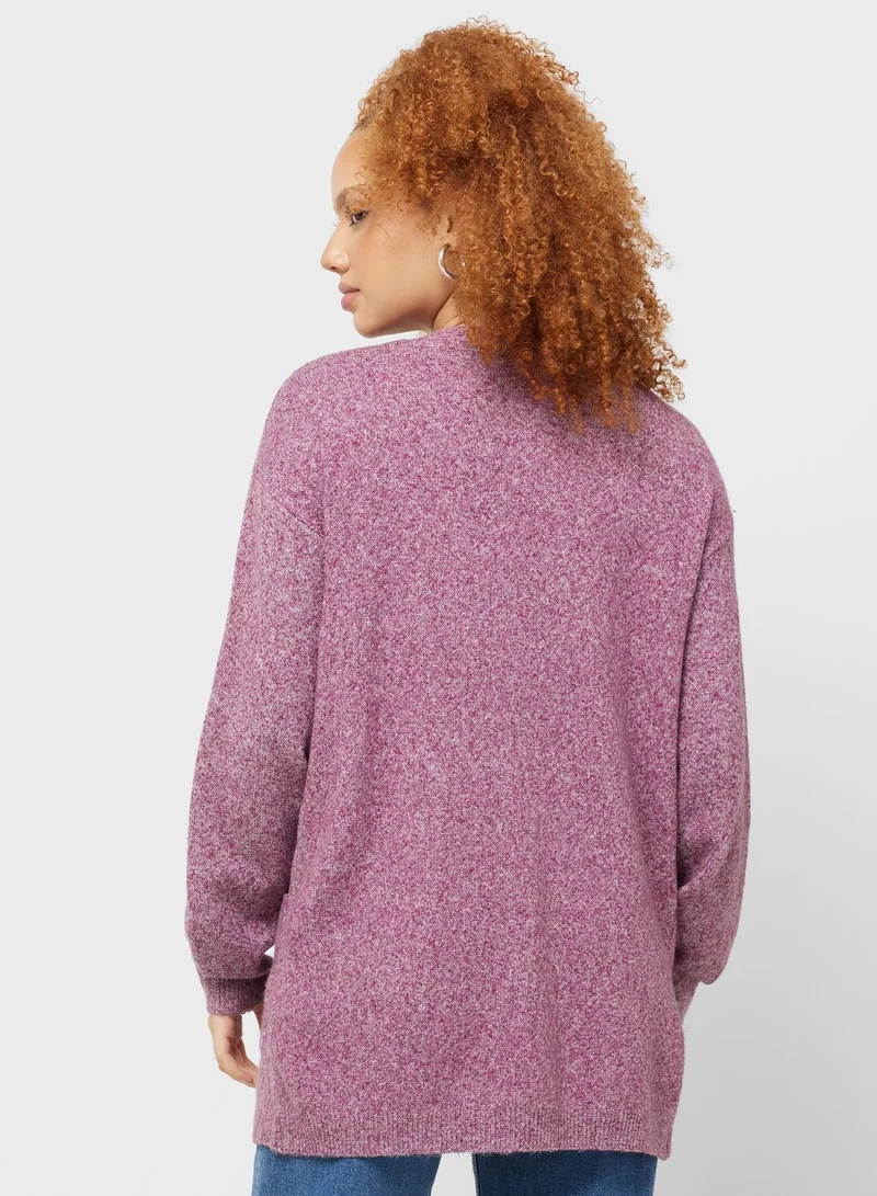 Jacqueline de Yong Pocket Detail Knitted Cardigan
