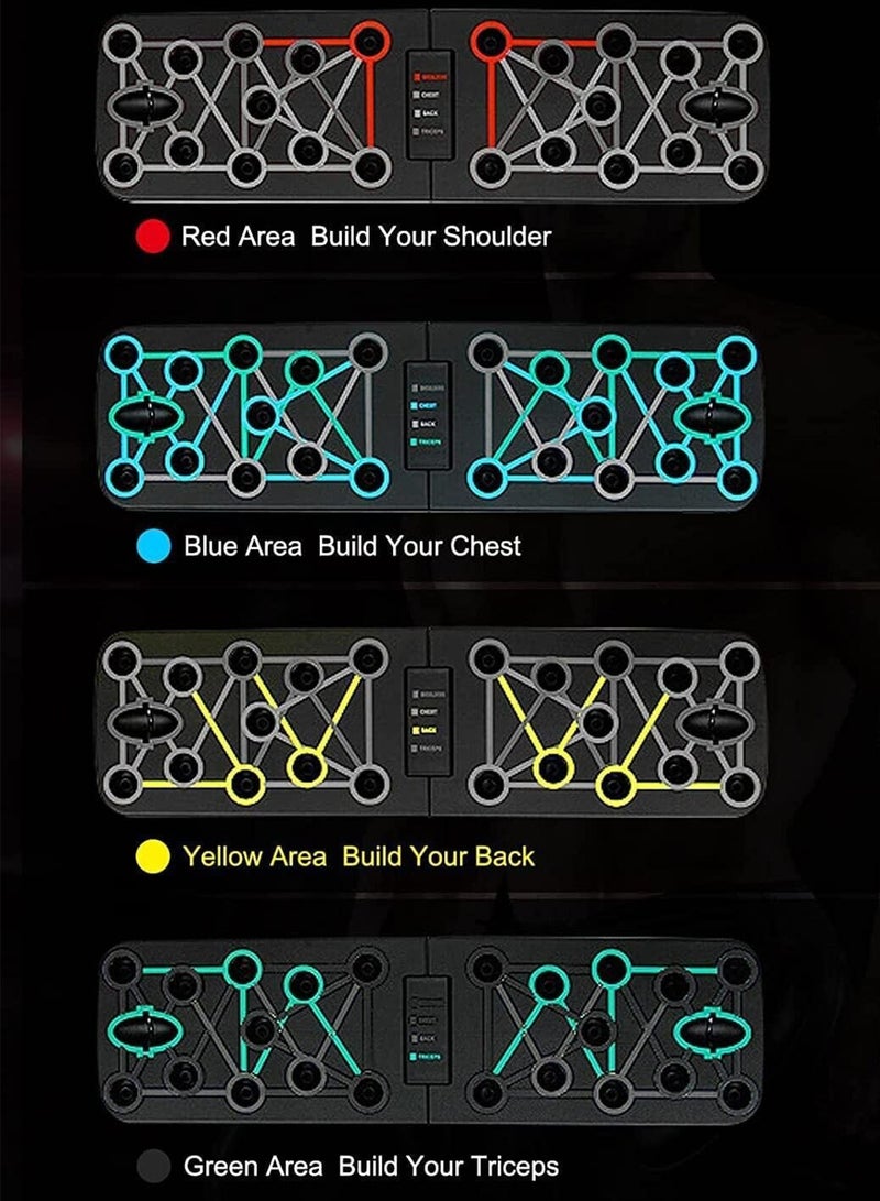 HomKawt Push Up Board, Multi function Foldable Push Up Bar, Professional Chest Muscle Exercise Equipment With A Strength Training Arm, Suitable For Home Gyms And Suitable For Both Men And Women - Image 5