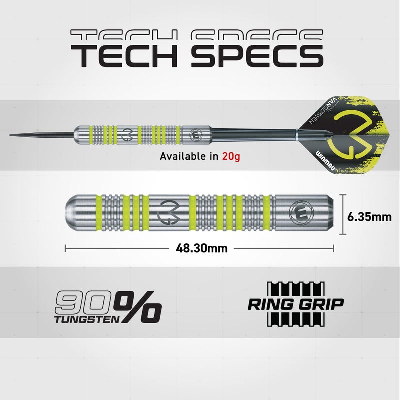 Winmau WINMAU Michael Van Gerwen MvG Steeltip Gift Set - 50 Piece Darts Set with 4 Sets of Shafts, 4 Sets of Flights Plus Accessories - Image 5
