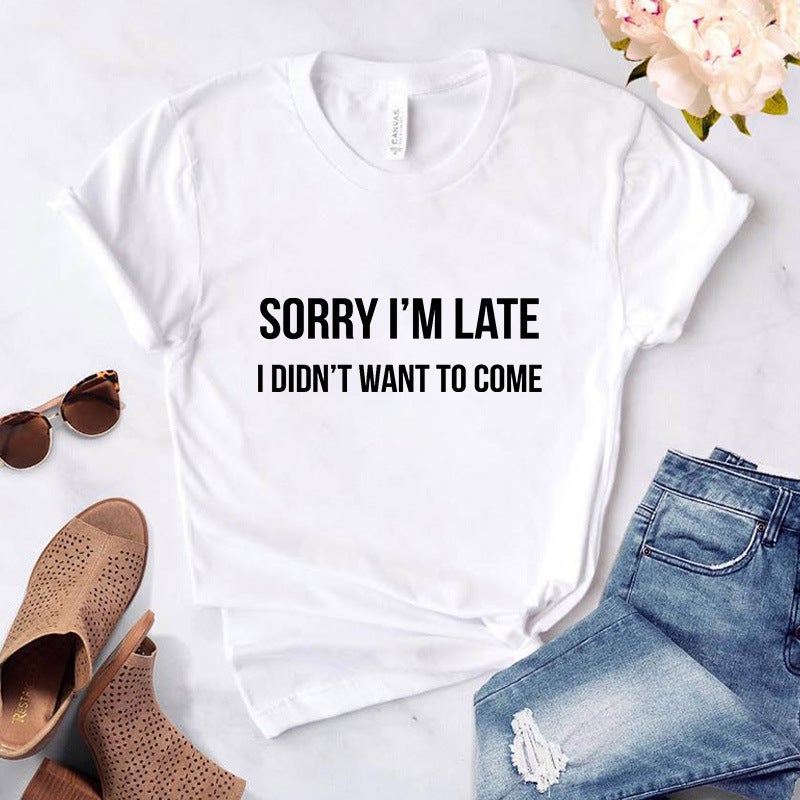 2024 T-Shirt Independent Station Women'S Short-Sleeved Wish Spot Temu - Image 1