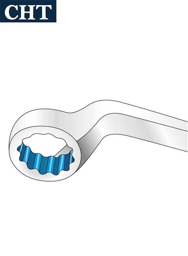 CHT Double Ended Ring Spanner Silver 18x19mm - Image 2