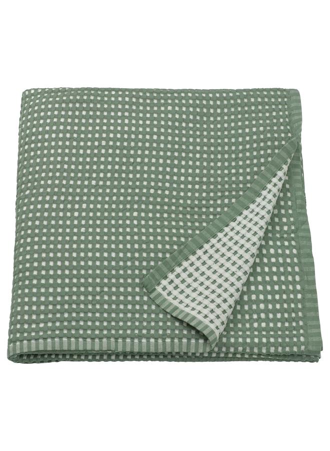 erorex Bedspread, green-grey/white, 230x250 cm - Image 1