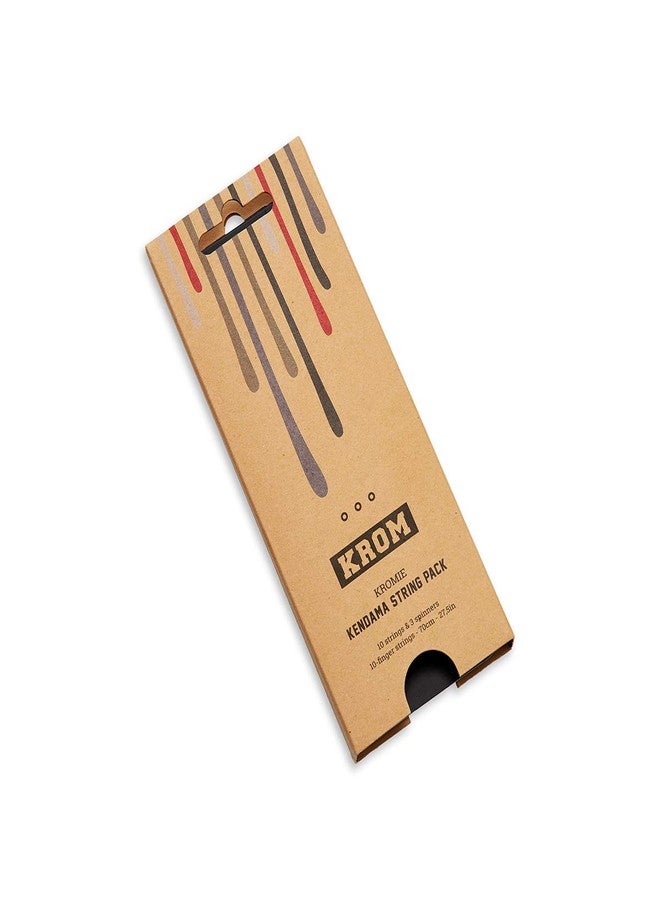 KROM Kendama String Pack - 5 Unique Colors - 10 Strings - Extra long 70 cm Strings - Extra Mini Bearings - Make Your Kendama Unique… - Image 1