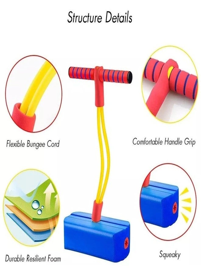 JAY EMPIRE Training Foam Pogo Stick | Bungee Jumper Balance Game with Squeaky Sounds | Indoor & Outdoor Play - Durable Foam Base, Squeaky Sounds - Gifts for 3-12 Year Old Boys Girls - Multi Color - Image 5