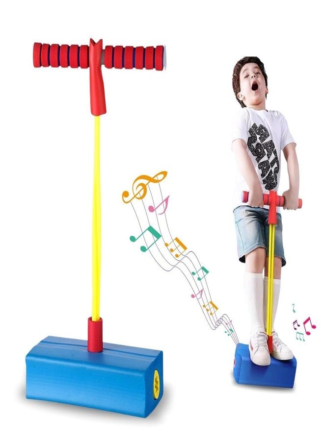 JAY EMPIRE Training Foam Pogo Stick | Bungee Jumper Balance Game with Squeaky Sounds | Indoor & Outdoor Play - Durable Foam Base, Squeaky Sounds - Gifts for 3-12 Year Old Boys Girls - Multi Color - Image 1