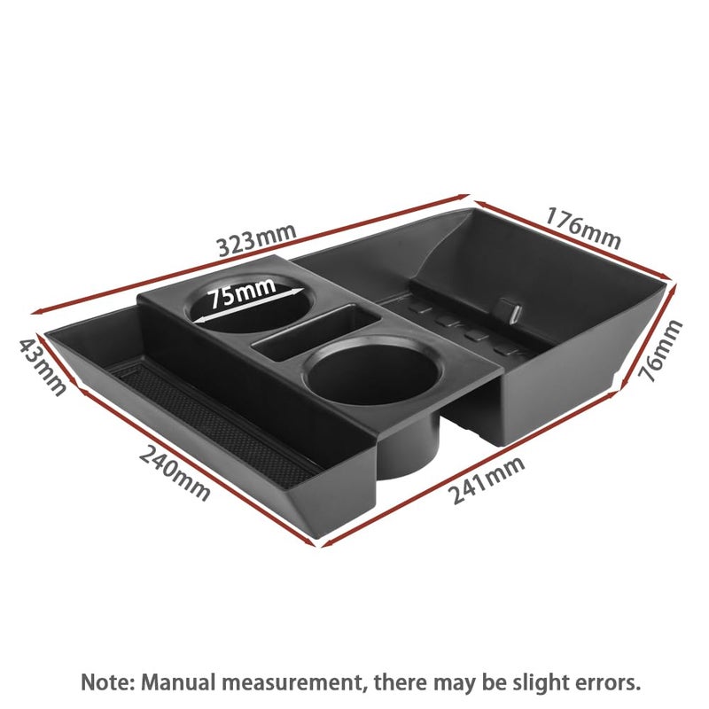 Salusy for 2024 2025 2026 Hyundai Santa Fe Insert Glove Pallet Organizer Center Console Armrest Storage Box Tray Santa Fe 2024 2025 2026 Accessories (2024 2025 Santa Fe Lower Console Tray) - Image 4