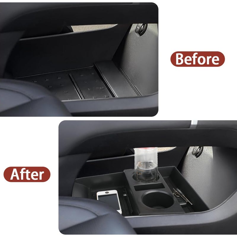 Salusy for 2024 2025 2026 Hyundai Santa Fe Insert Glove Pallet Organizer Center Console Armrest Storage Box Tray Santa Fe 2024 2025 2026 Accessories (2024 2025 Santa Fe Lower Console Tray) - Image 3