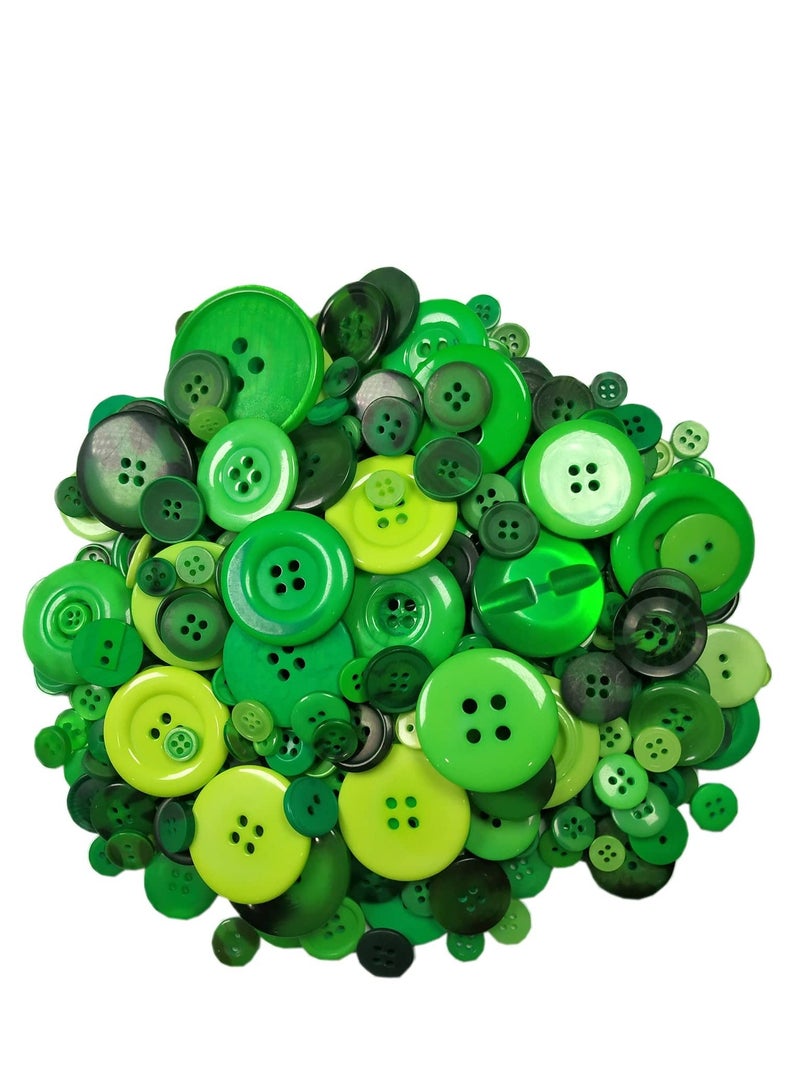 600-700 pcs Buttons for Crafts Round Resin Buttons Assorted Sizes Sewing DIY Manual Button Painting DIY Handmade Ornament Buttons 2 Holes and 4 Holes - Image 1