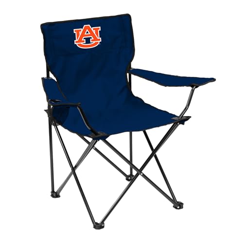 Logo Brands NCAA Auburn Tigers Quad Chair Unisex Adult Chair with One Cup Holder Team Color One Size