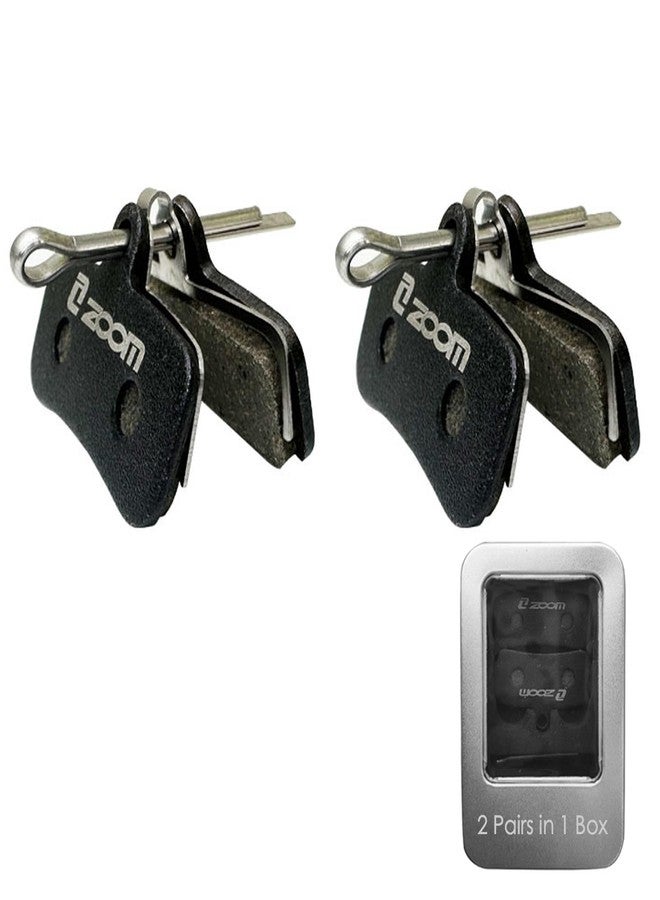 CooMeng Zoom 4-Pistons Replacement Pads Semi-Metallic Brake Pads Compatible with Zoom HB876E, XTR XT Surron SLX Deore Saint - Image 1