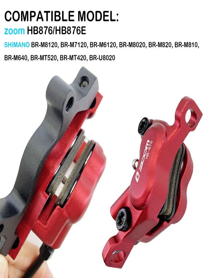 CooMeng Zoom 4-Pistons Replacement Pads Semi-Metallic Brake Pads Compatible with Zoom HB876E, XTR XT Surron SLX Deore Saint - Image 4