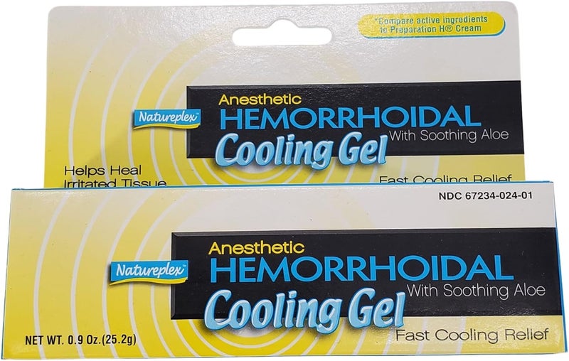 Natureplex Anesthetic Hemorrhoidal Cooling Gel with Soothing Aloe 6 Pack