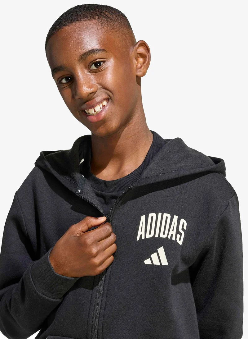 Adidas  Youth Seasonals Collegiate Typography Hoodie  | Best Price UAE