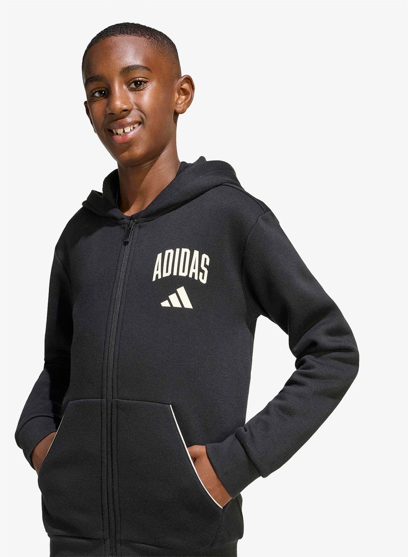 Adidas Youth Seasonals Collegiate Typography Hoodie - Image 1