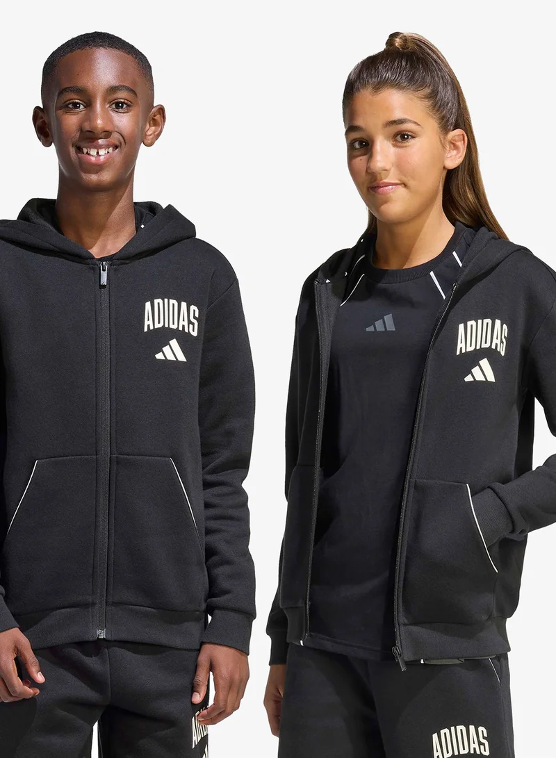 Adidas  Youth Seasonals Collegiate Typography Hoodie  | Best Price UAE