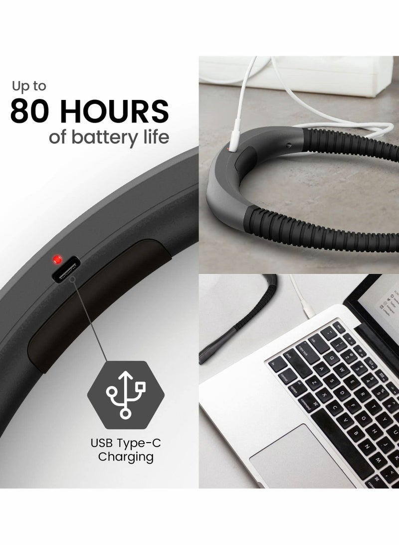LED Neck Reading Light, Book Light for Reading in Bed at Night, USB Rechargeable, 360° Bendable Flexible Arm, for Reading  - Image 4