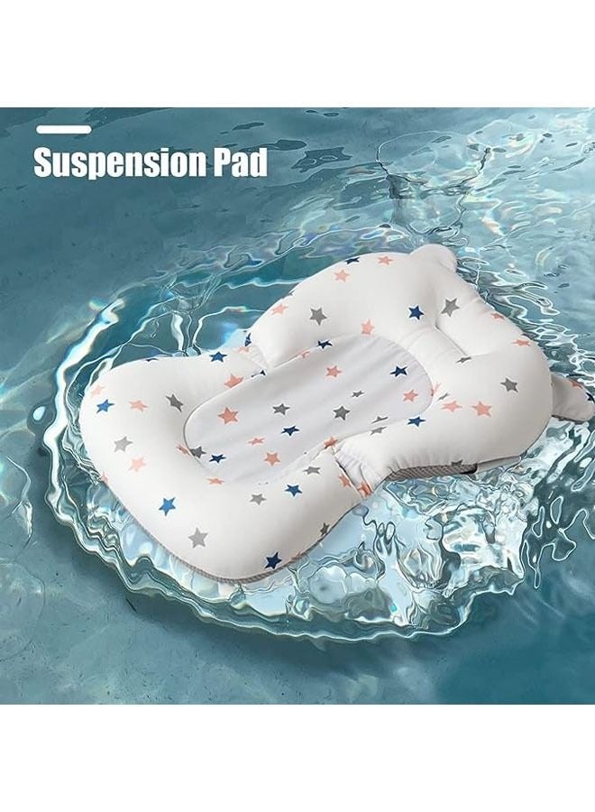 Arabest Baby Folding Bathtub, Portable Collapsible Toddler Bath Tub With Baby Cushion Temperature Sensor Drain Hole and Bath for Newborn/Infant/Toddler, Sitting Lying Large Safe Bathtub - Image 2