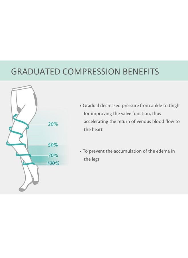 OPPO - OPPO THIGH HIGH COMPRESSION STOCKINGS - LARGE - Image 1