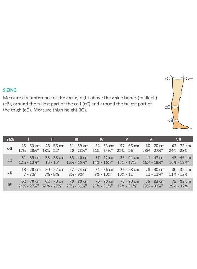 OPPO - OPPO THIGH HIGH COMPRESSION STOCKINGS - LARGE - Image 1