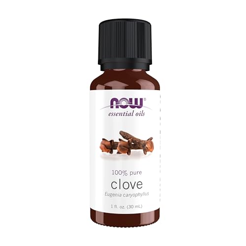 Now Foods NOW Essential Oils, Clove Oil, Balancing Aromatherapy Scent, Steam Distilled, 100% Pure, Vegan, Child Resistant Cap, 1-Ounce - Image 1
