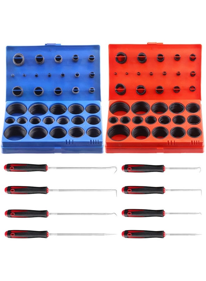Swpeet Swpeet 834Pcs SAE and Metric Universal O-Ring Washer with Long and Short Pick and Hook Assortment Kit, Nitrile Rubber O Ring SAE Metric Rubber O-Ring Washer for Plumbing Automotive Faucet Repair More  - Image 1
