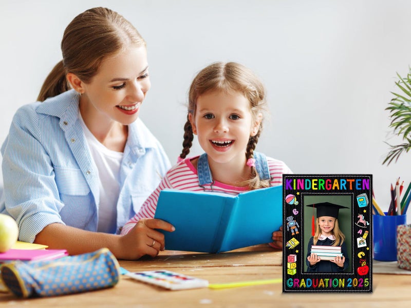 PETCEE Kindergarten Graduation Gifts - 2025 Kindergarten Graduation Picture Frame 4"x 6" Preschool Pre-K Graduation Photo Frame Gift for Boys Girls Kids Students Daughter Son Granddaughter Grandson - Image 3