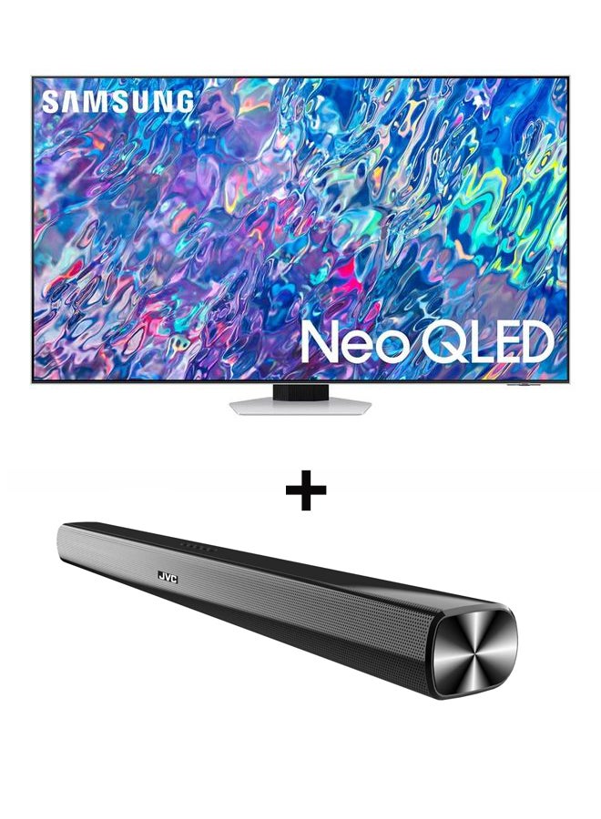 55-Inch QN85B Neo QLED 4K Smart TV 55QN85BAUXEG + 2.0CH Soundbar Plus Bluetooth, Usb, Fm Radio With 600W PMPO
