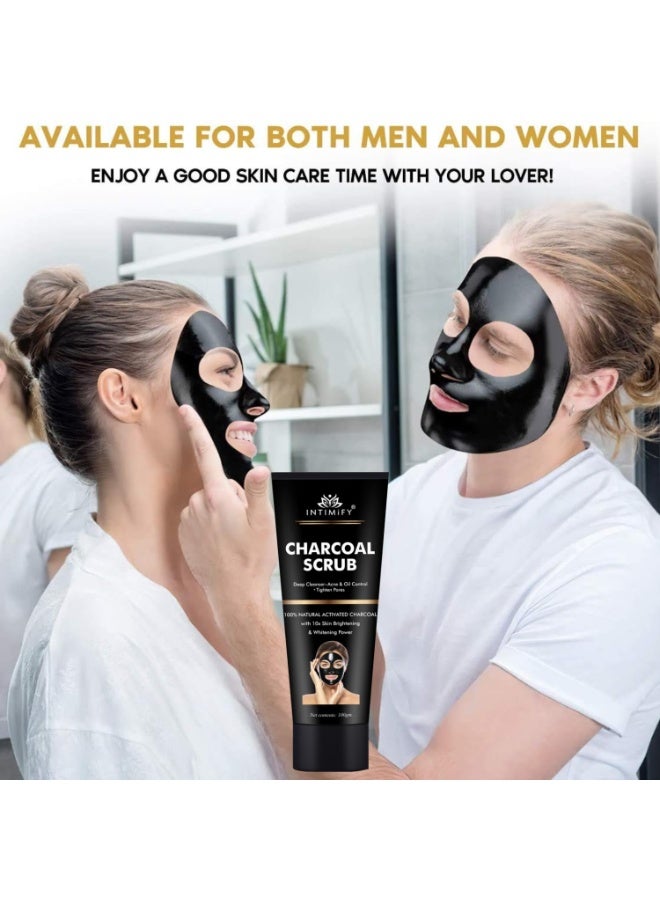 INTIMIFY قناع إنتيمفاي للتقشير بالفحم | يزيل الرؤوس السوداء والبيضاء | مضاد للتلوث | للرجال والنساء (100 غرام) - Image 5