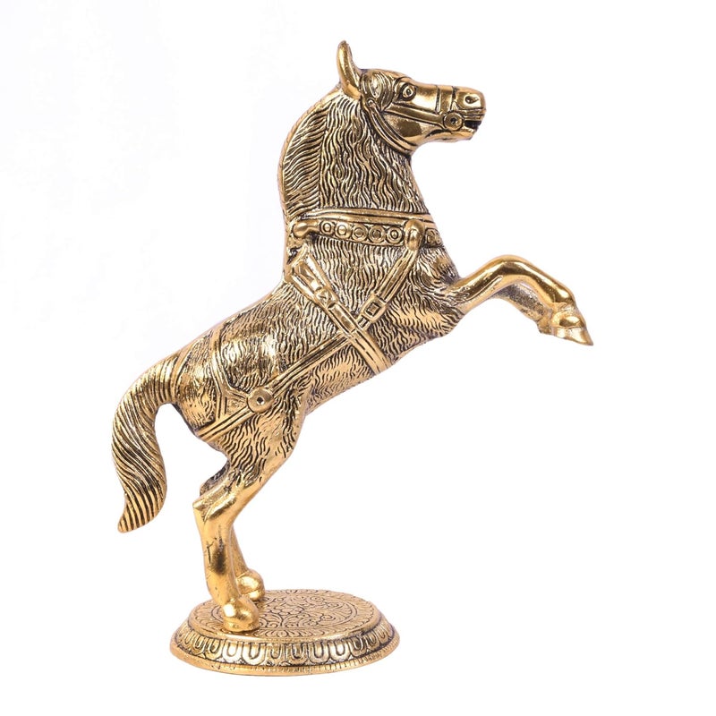 JAIPUR ACE Brass Metal Standing Horse for Home Office Decor Good for Vastu - Image 3