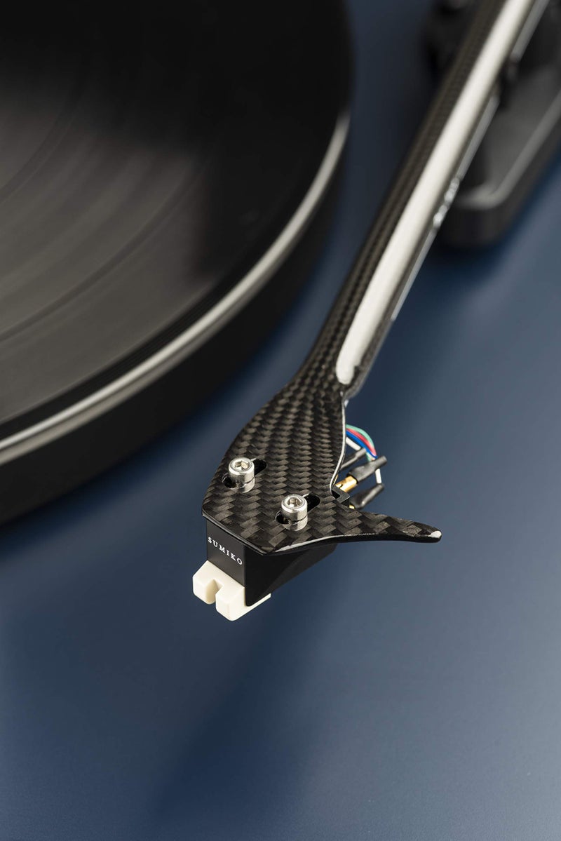 Pro-Ject Debut Carbon EVO, Audiophile Turntable with Carbon Fiber tonearm, Electronic Speed Selection and pre-Mounted Sumiko Rainier Phono Cartridge (Satin Walnut) - Image 3