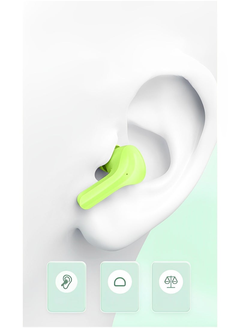 REOCLE - Wireless Earbuds Bluetooth Headphones with ENC Noise Canceling Translucent Earphones HiFi Dual Stereo Microphone Mini in-Ear Earbuds with Charging Case & LED Digital Display - Image 1