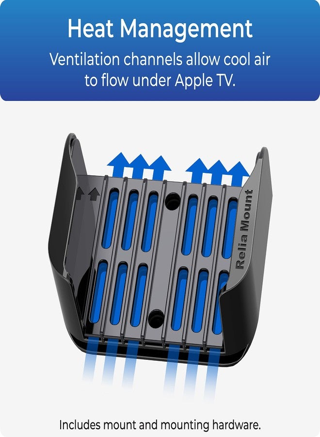 ReliaMount for Apple TV – Compatible with All Apple TV Generations (Including All 4K Models) - Image 4