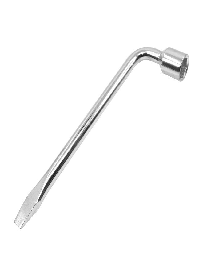 YXQ Car Spare Tire Lug Wrench for Jack 19mm/0.75" L Type Hexagon Slotted End Socket Repair Tool - Image 1