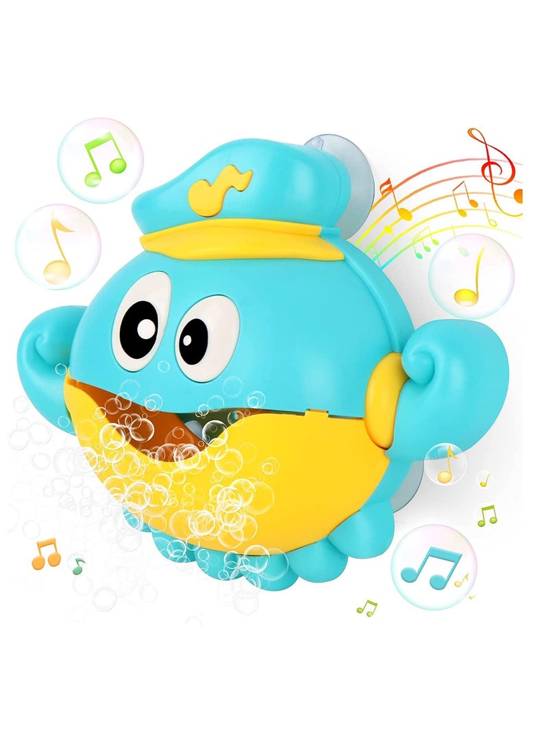 KASTWAVE Baby Bath Toys Bubble Machine, 1000+ Bubbles Per Minute with Nursery Rhymes, Automatic Octopus Bubble Maker Bath Toys for the Bathtub for Toddlers Babies Boys Girls - Image 1