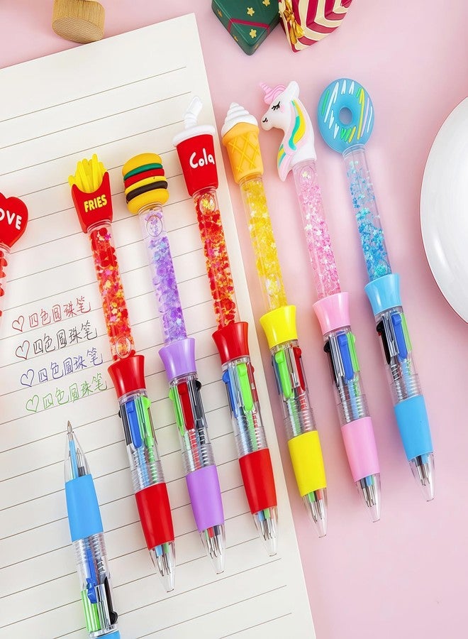 Oneshow 25 Pack Multicolor Pen in One 4-in-1 Pens Bulk Ballpoint Pens Prizes for School, Office & Home Writing Supplies (Assorted Style) - Image 4