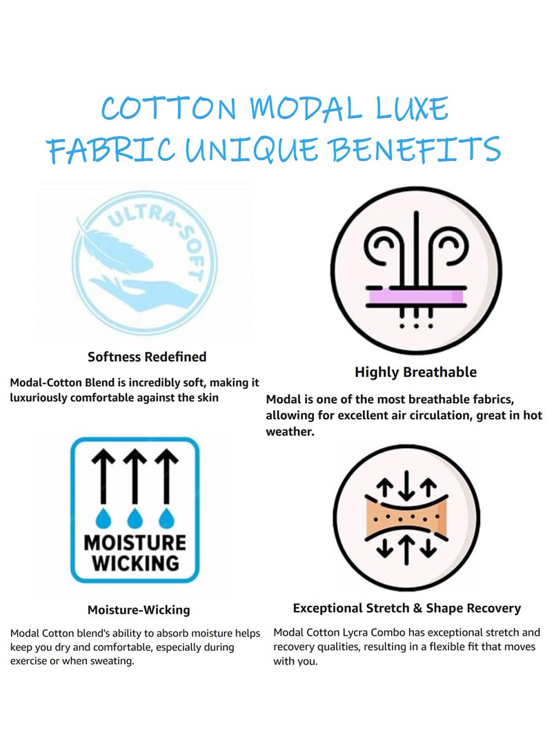 أوسكار جينز مجموعة Diamond Collection ملابس داخلية رجالية بوكسر قطنية مودال فاخرة أنعم بثلاث مرات (من القطن) أداء رياضي قابل للتهوية StretchMax متين فائق الخفة عبوة من 3 قطع - Image 3