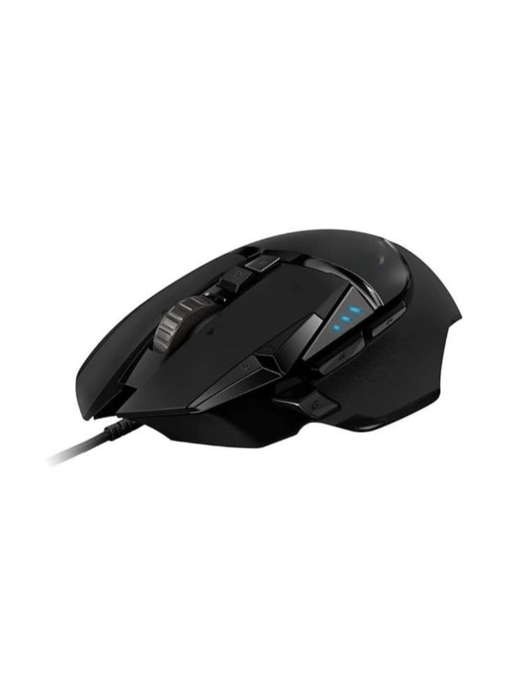 High Performance Wired Gaming Mouse – HERO 25K Sensor, 25,600 DPI, RGB Lighting, Adjustable Weights, 11 Programmable Buttons