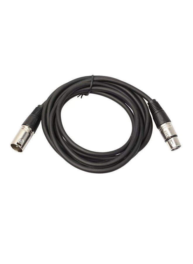 Cannon Line Three-core XLR Male To Female Cannon Head Microphone Audio Line Full Balance Cannon Extension Line Double Shield-Color:Silver-Length:5m  - Image 4