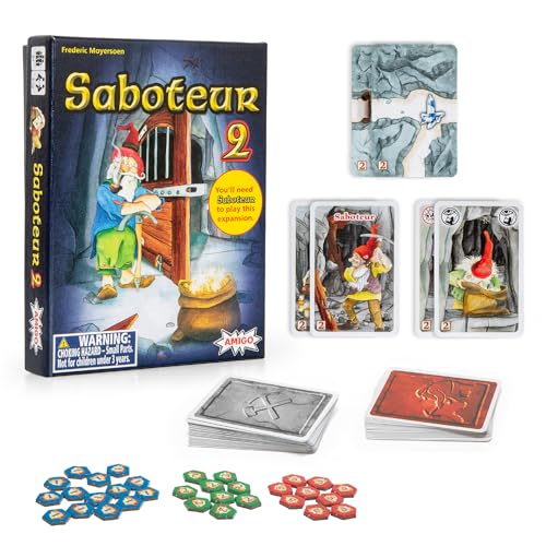 Amigo Expansion Pack Saboteur 2 Exciting GoldDigging Strategy Card Game for 212 Players Ages 8 - Image 1